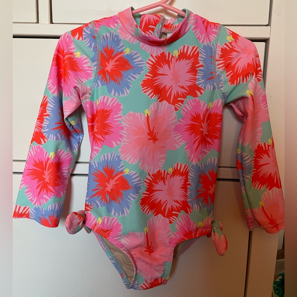 Toddler Girl Rashguard one piece swimsuit